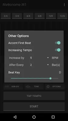 Metronome M1 android App screenshot 9