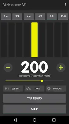 Metronome M1 android App screenshot 8